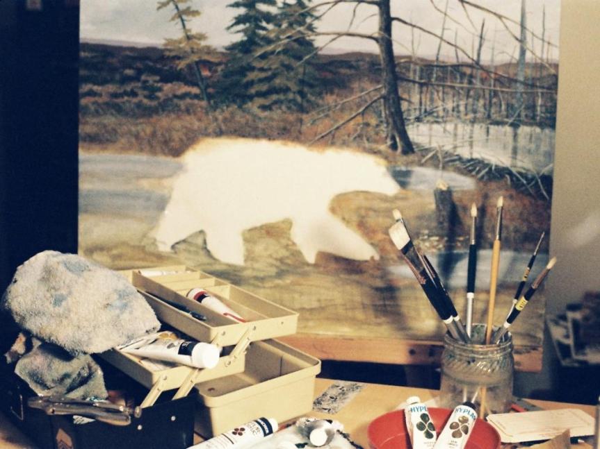 beaver dam bear painting 1