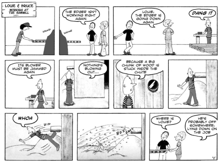 1st Louie and Bruce comic strip