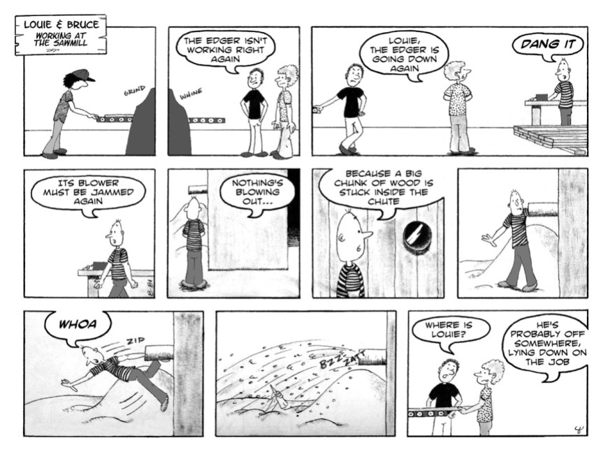 louie and bruce first strip