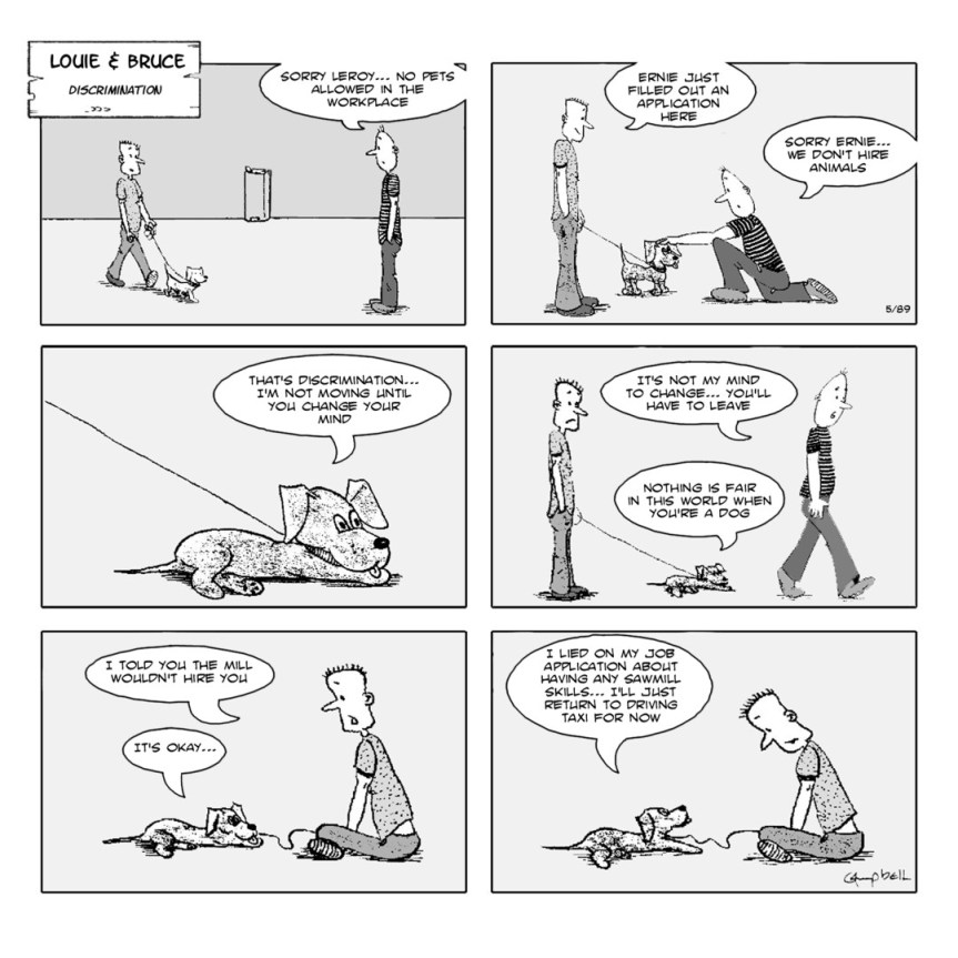 louie and bruce comic strip