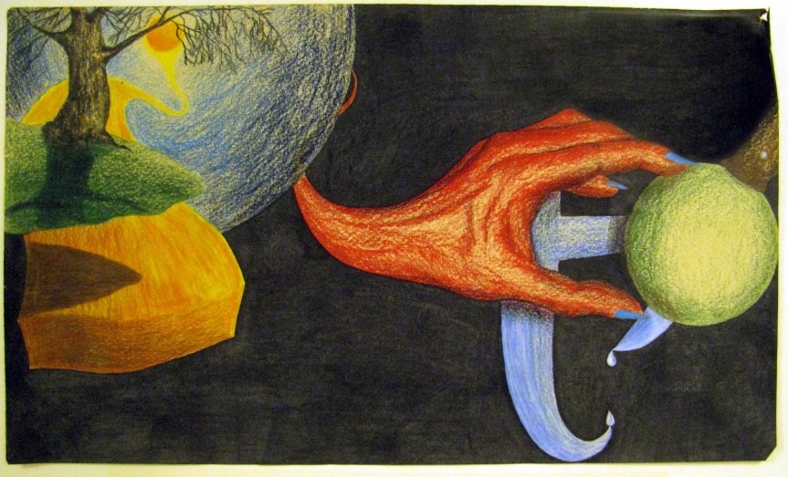 high school colored pencil drawing