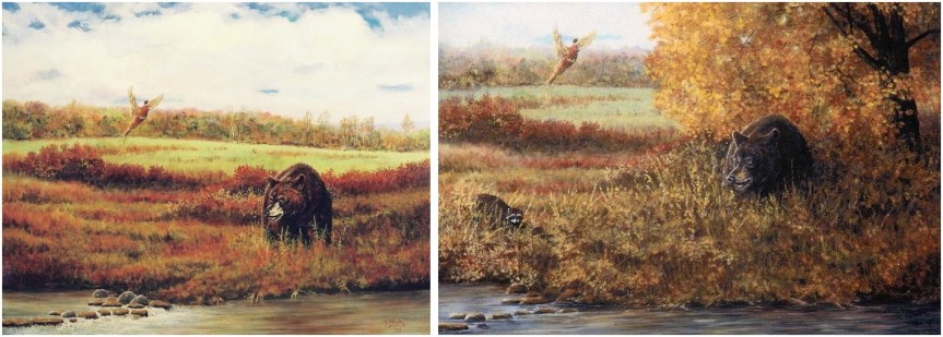 black bear paintings