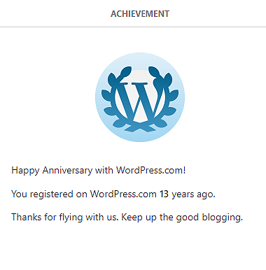 13 Years Blogging