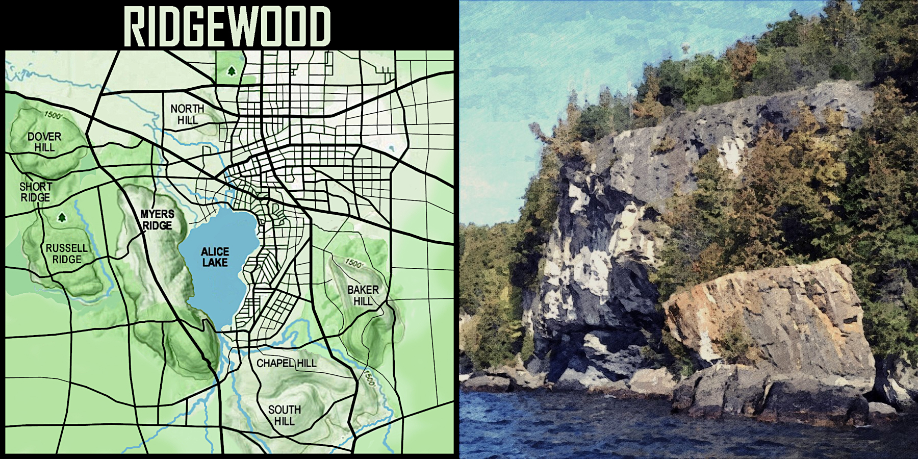 map ridgewood cliff