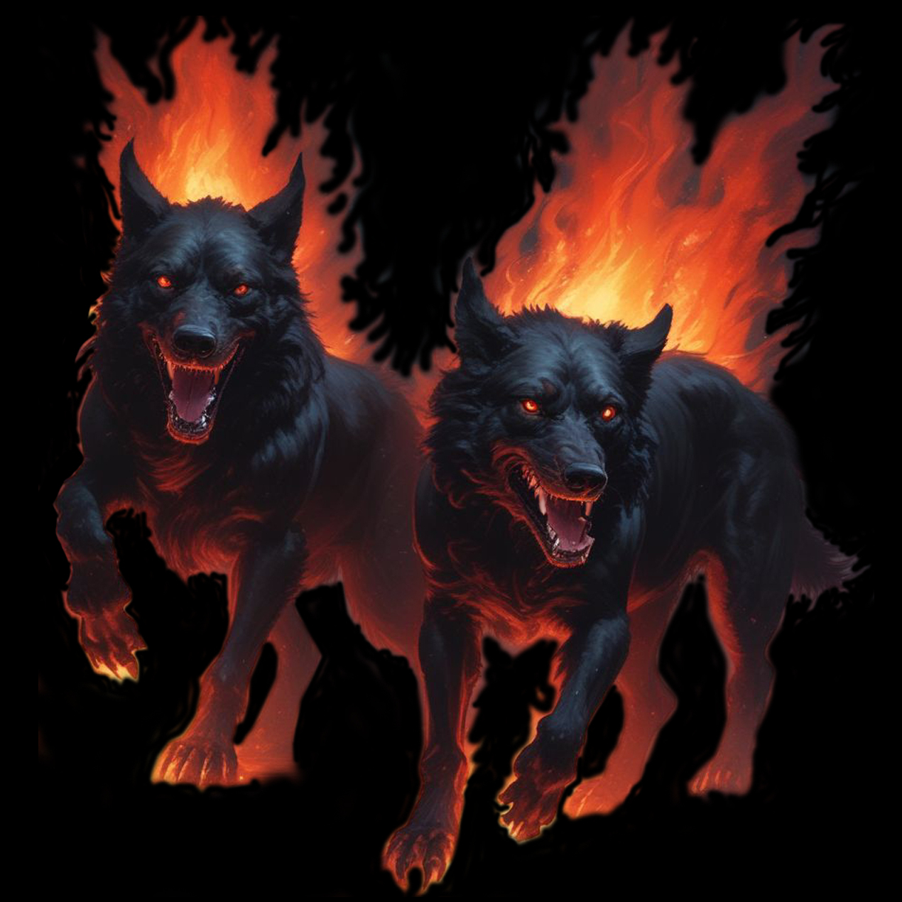 2024 hell hounds illustration