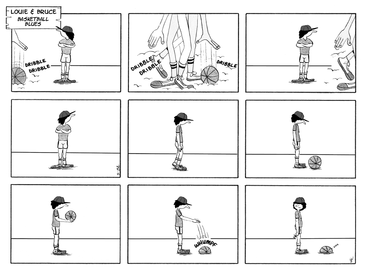 louie and bruce comic strip, march 1982