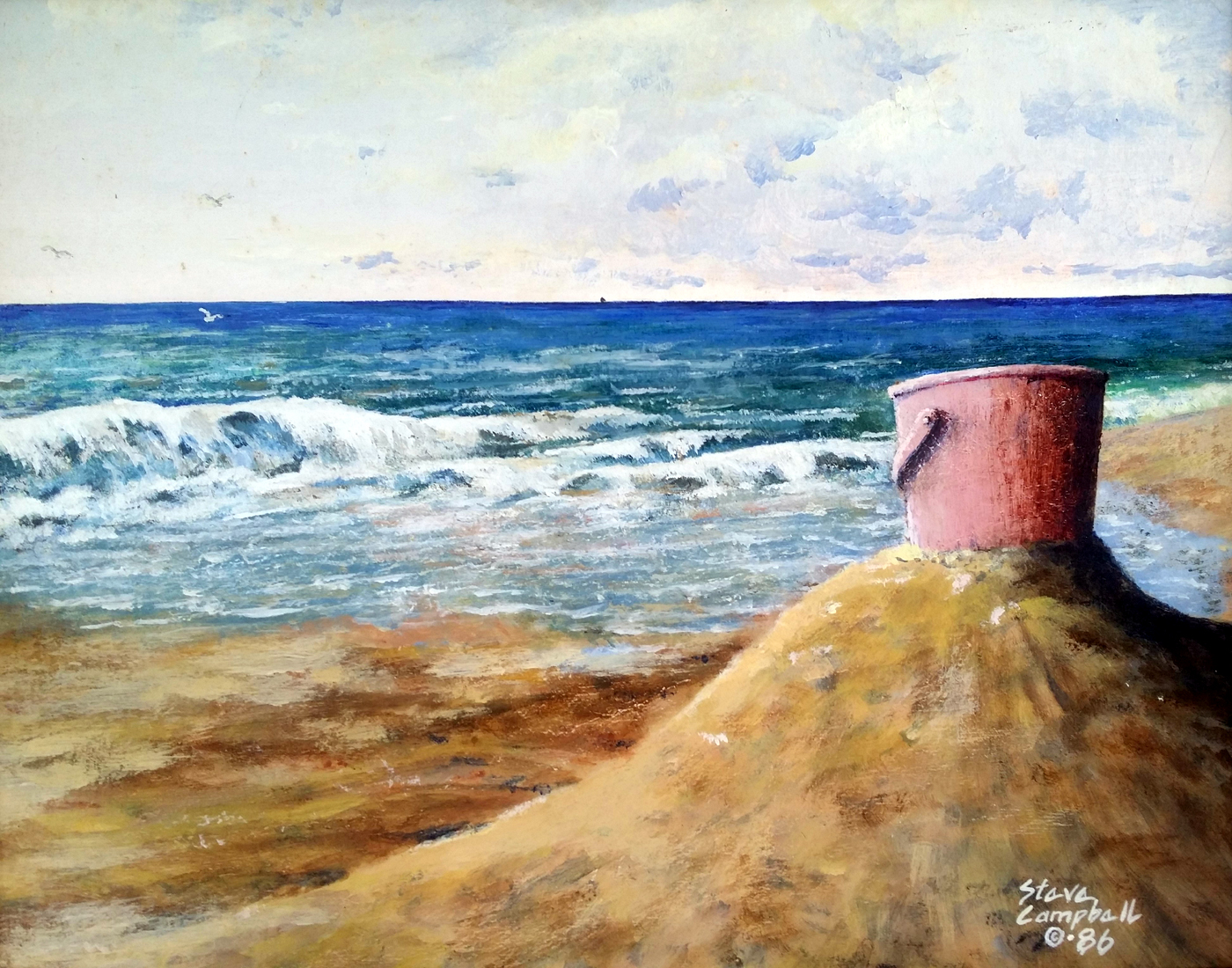 Pink Pail Painting