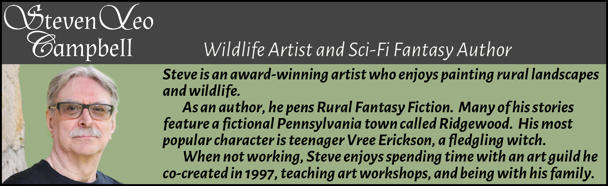 artist/author short bio